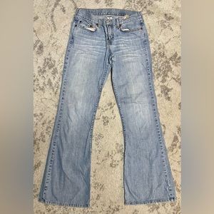 Lucky Brand Sweet N' Low Bootcut Jeans US8/29 Long Med Wash Low Rise no button